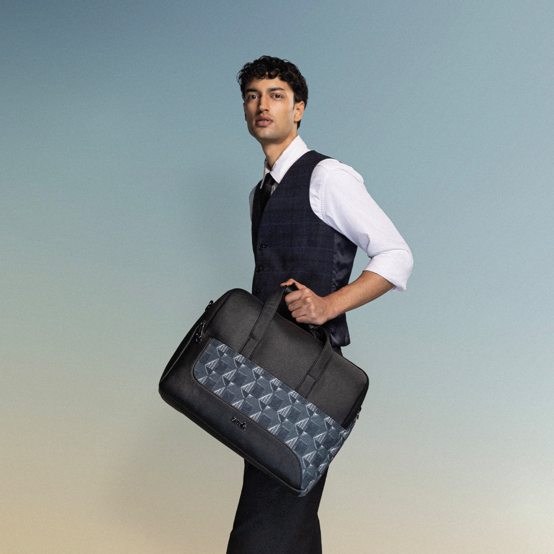 Kochi Carbon Office Laptop Bag (Black)