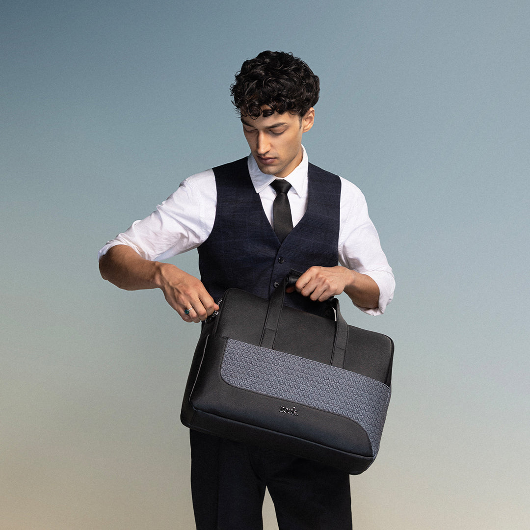 Zanskar Zenith Office Laptop Bag (Black)