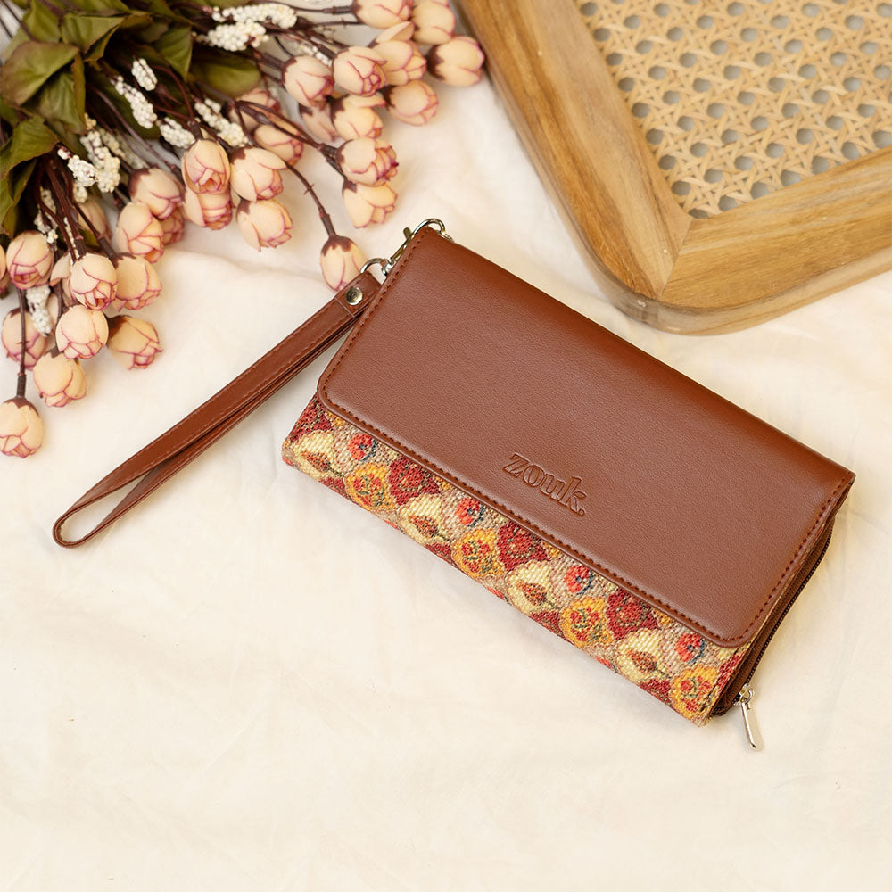 Patiala Florals Wristlet Wallet