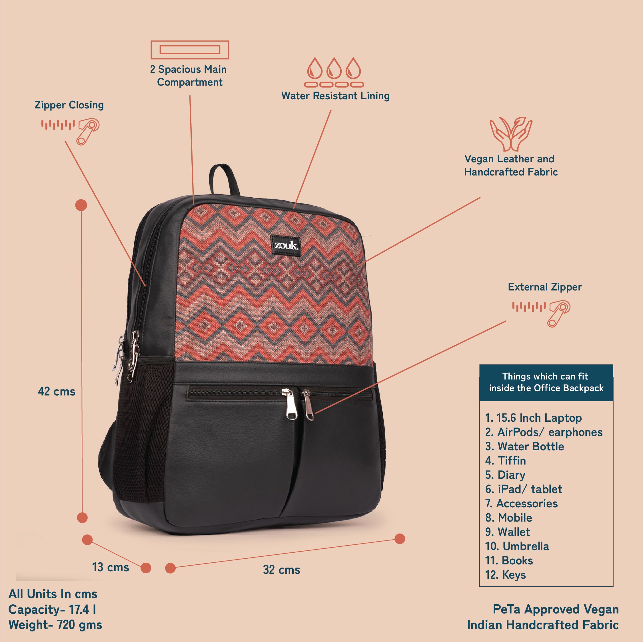 Gwalior Weaves Office Backpack