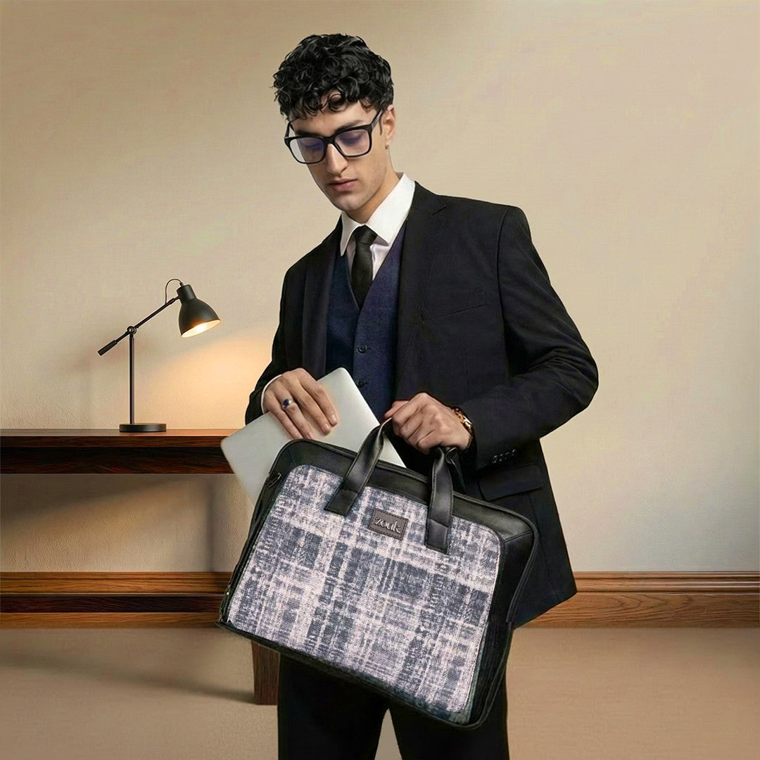 Leh Grit Executive Laptop Bag (Black)