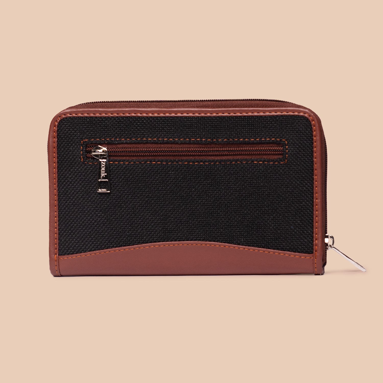 Jet Black Everyday Tote Bag & Chain Wallet Combo