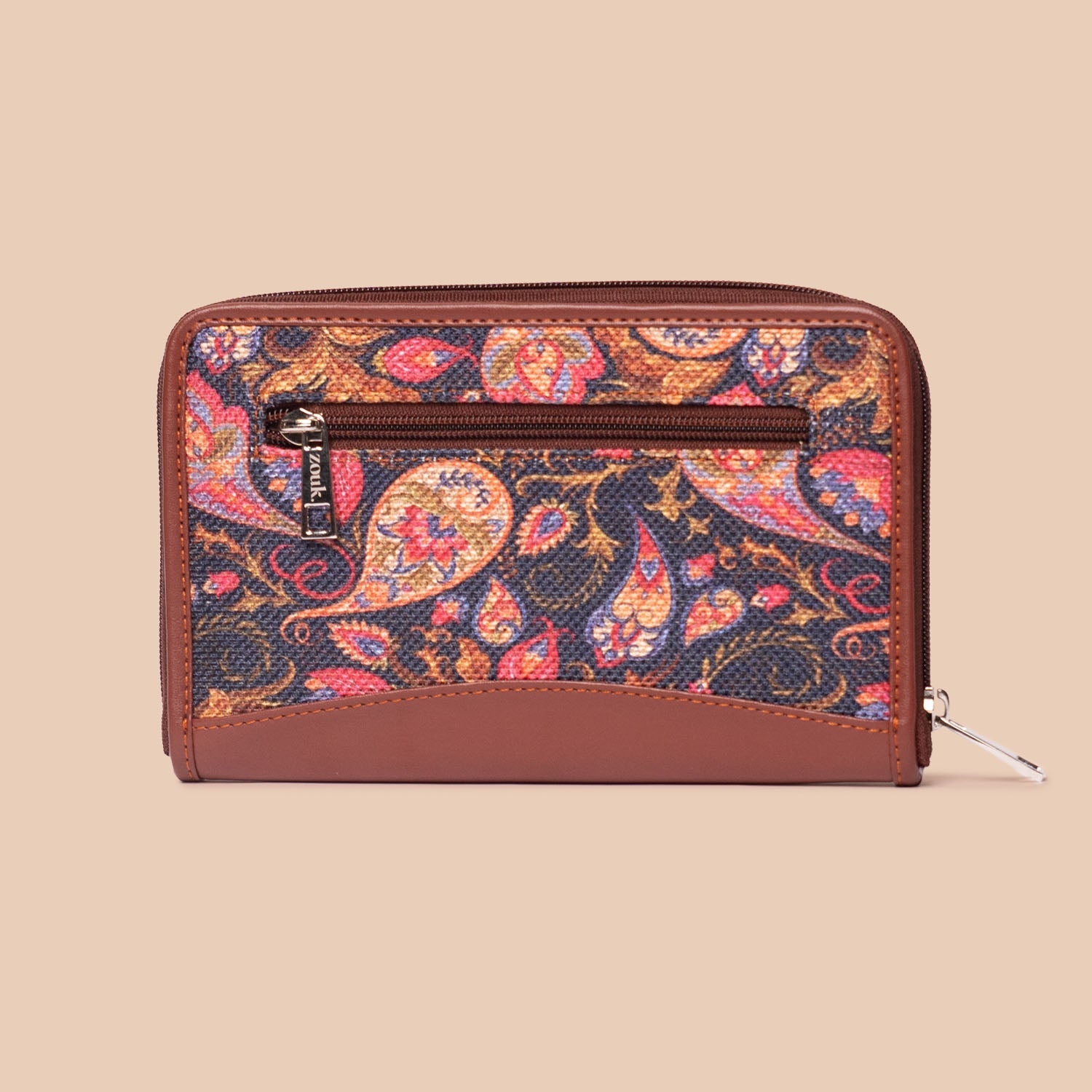 Paisley Print Chain Wallet