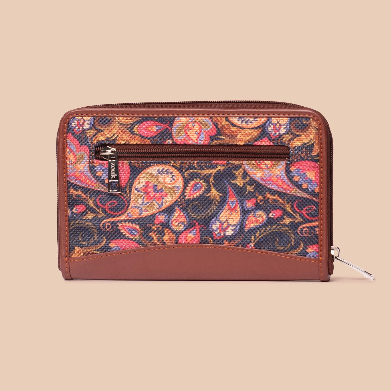 Paisley Print - Office Tote Bag & Chain Wallet Combo