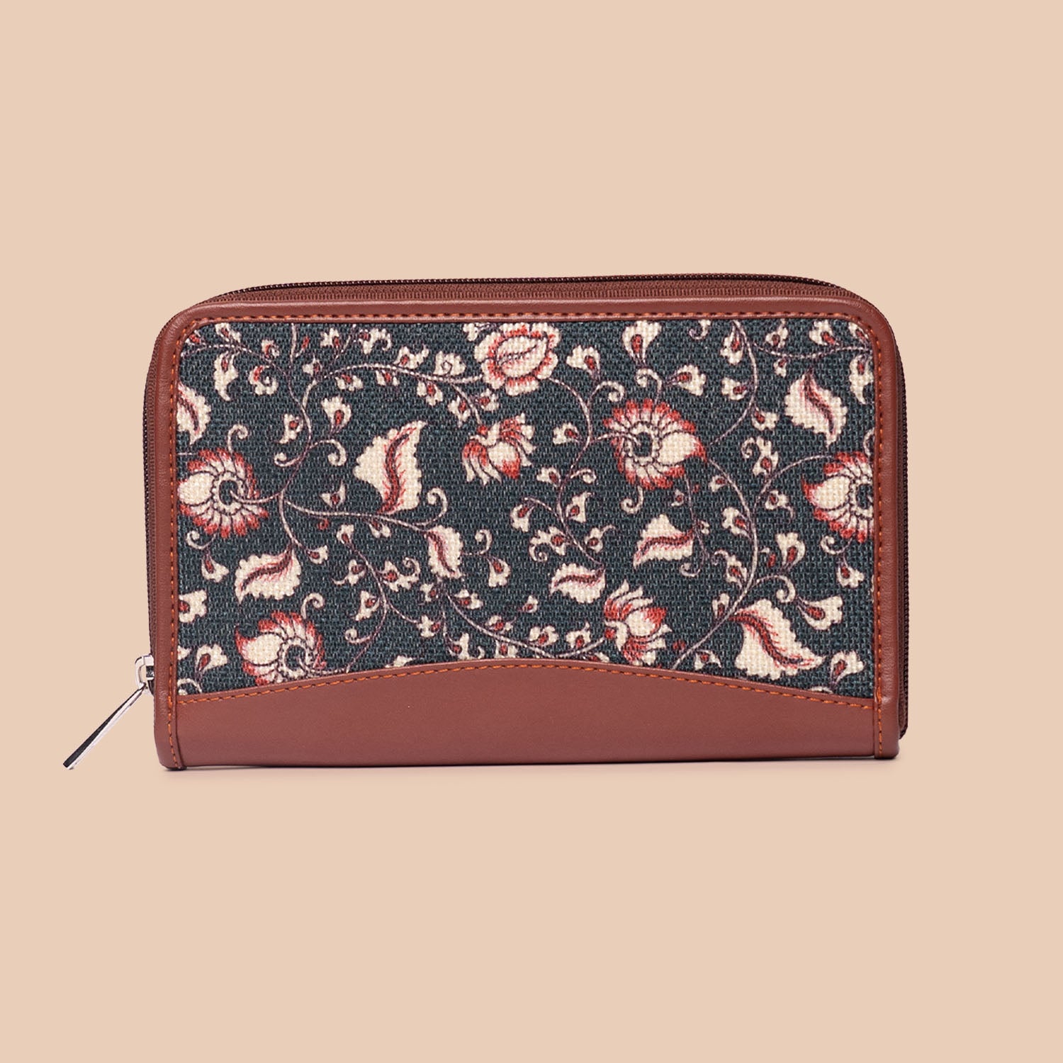 Chittoor Blue Kalamkari Chain Wallet