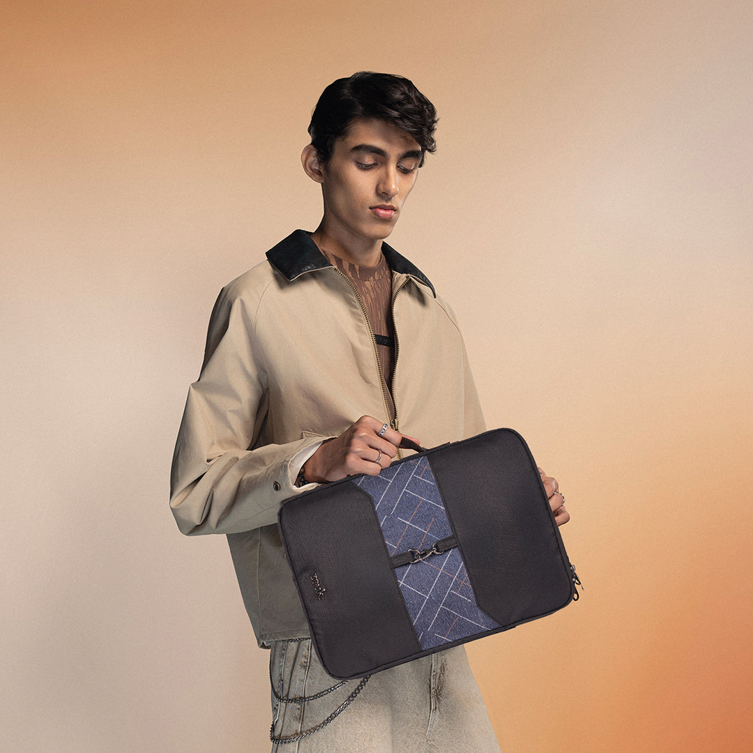 Bombay Tartan Signature Laptop Sleeve - 14inch (Black)