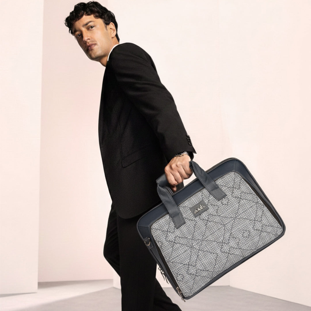 Calcutta Pixels Executive Laptop Bag (Blue)