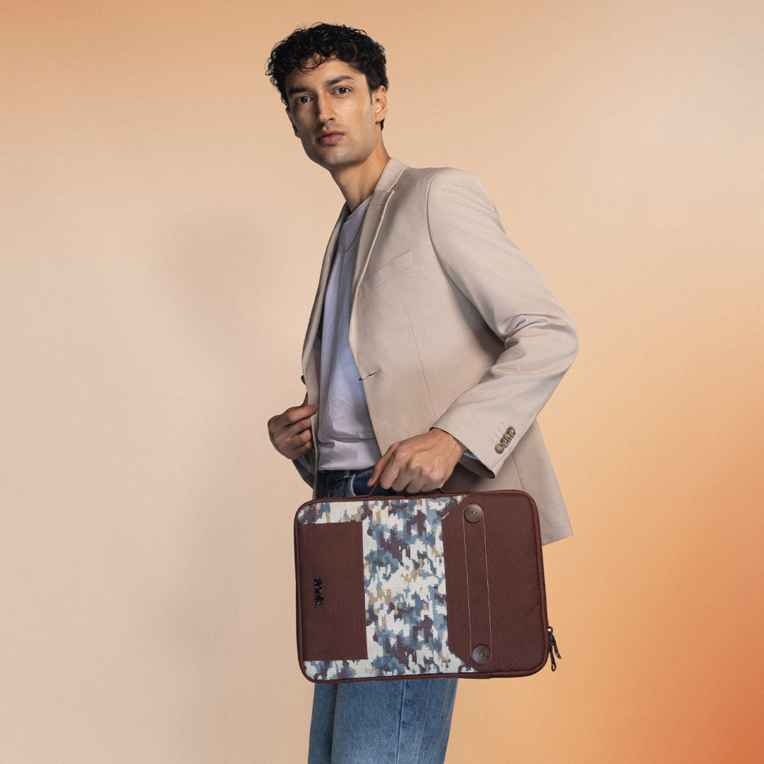 Kasauli Cipher Urban Laptop Sleeve - 15.6inch (Brown)