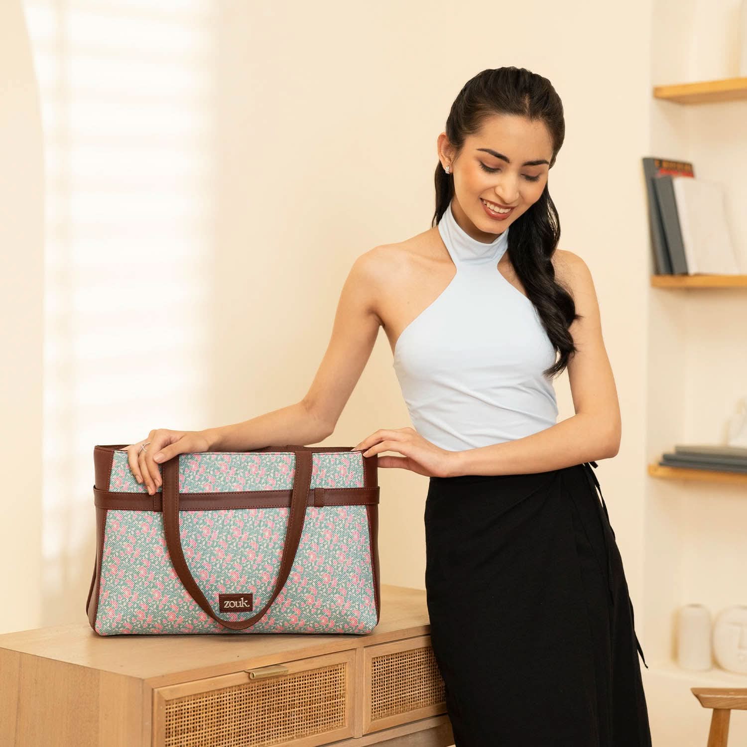 Chettinad Florals Statement Office Bag