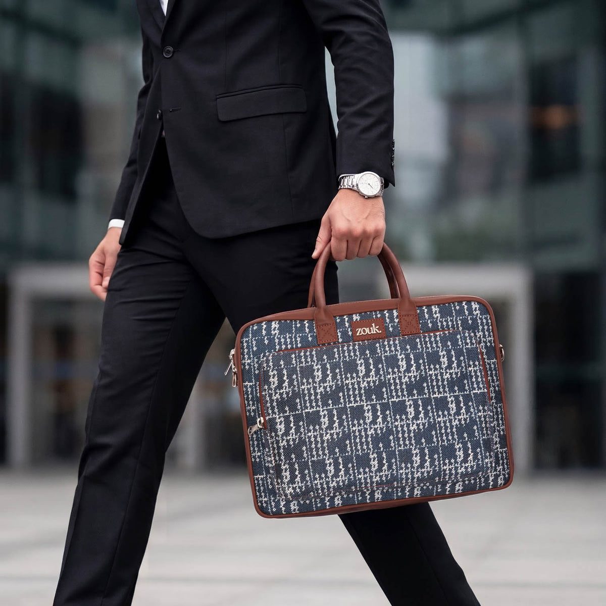 Madras Monochrome Men's Laptop Bag