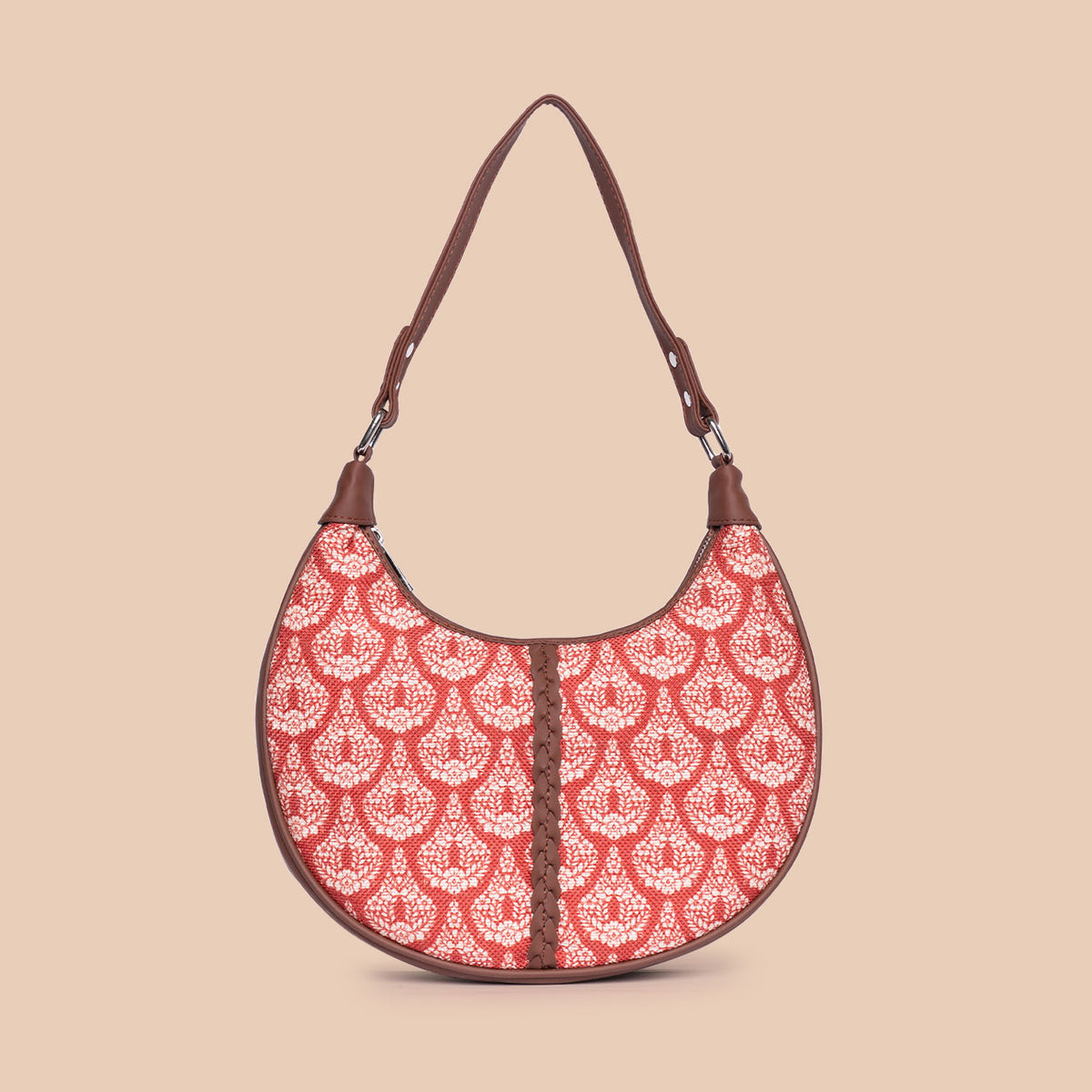 Chanderi Phool Hobo Bag