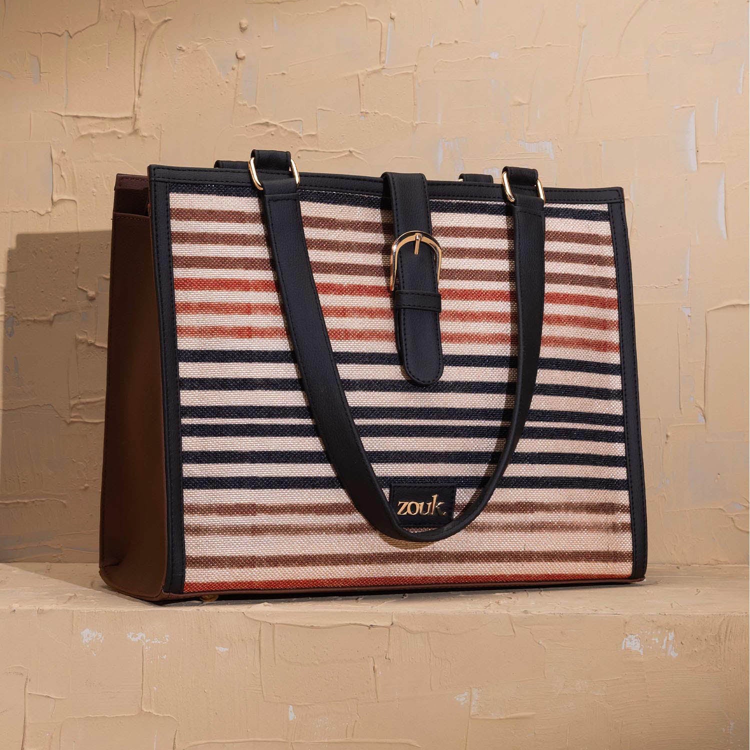 Rhea Kapoor Office Bag - Qutub Stripes