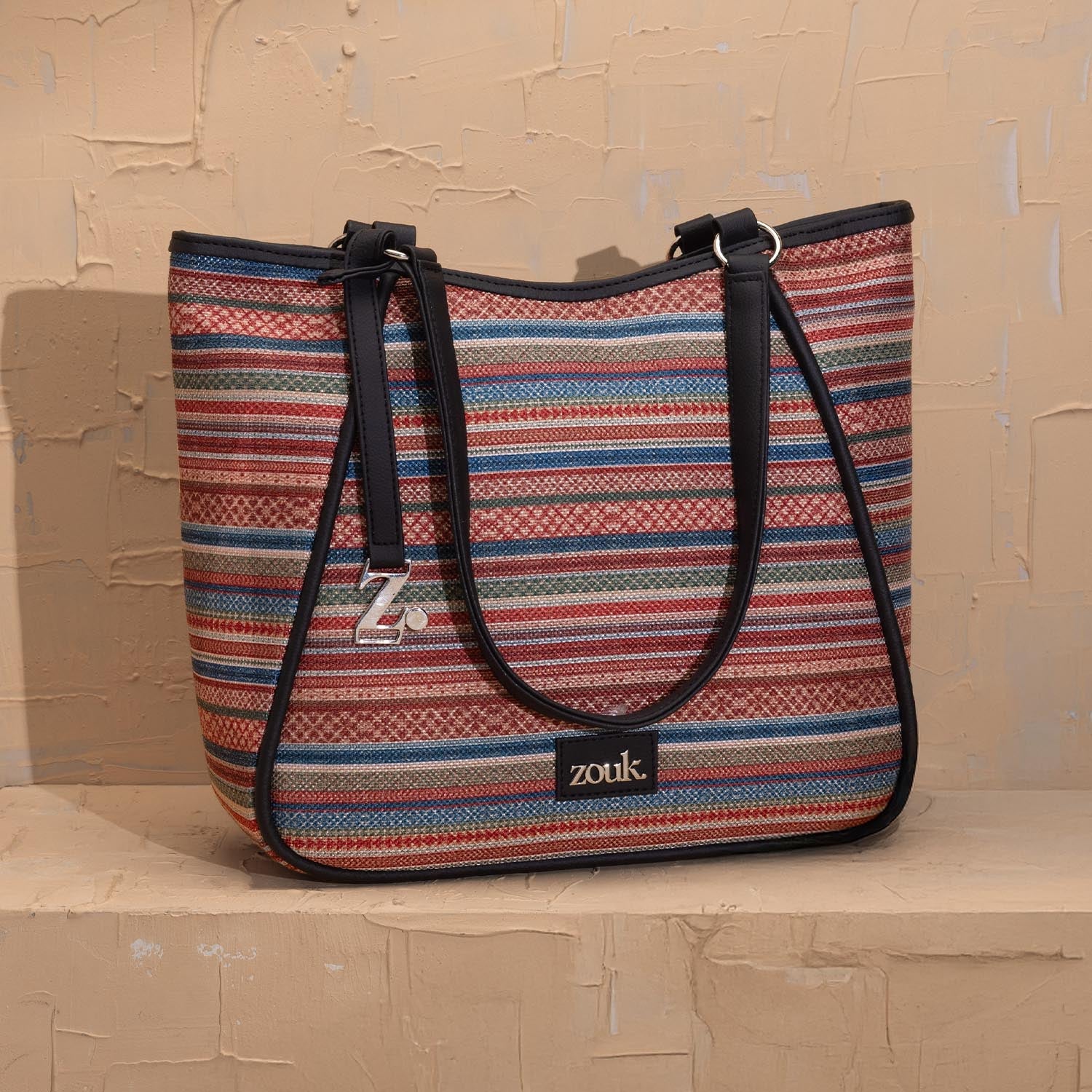 ZIP-Rhea Kapoor Naisha Tote Bag - Assam Tapestry
