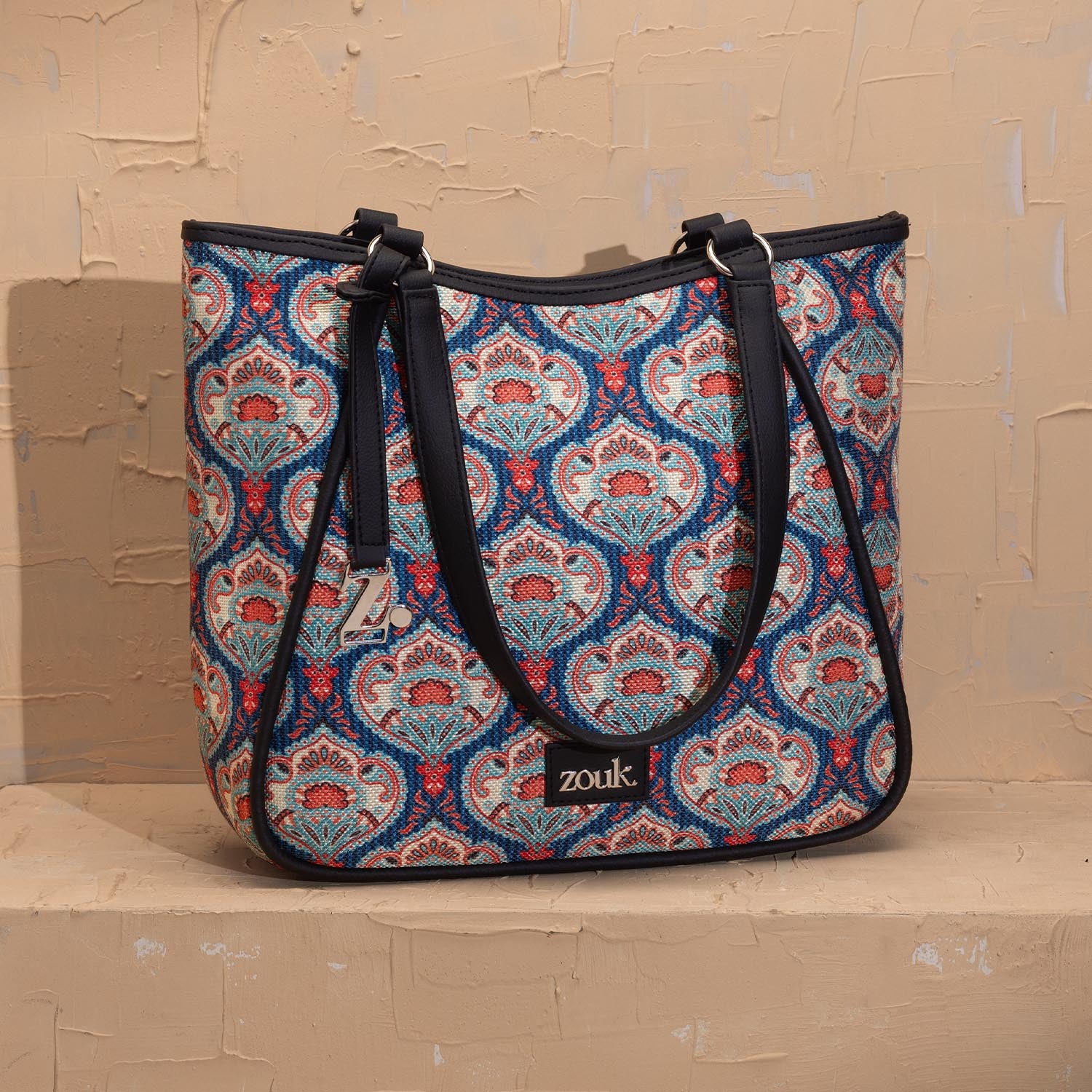 Rhea Kapoor Naisha Tote Bag - Kovil Blue