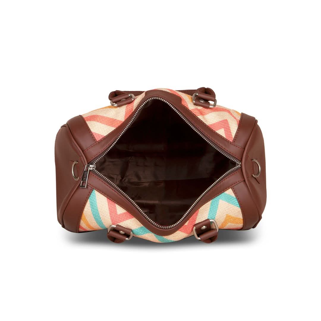 WavBeach & Paisley Print - Handbag & Chain Wallet Combo