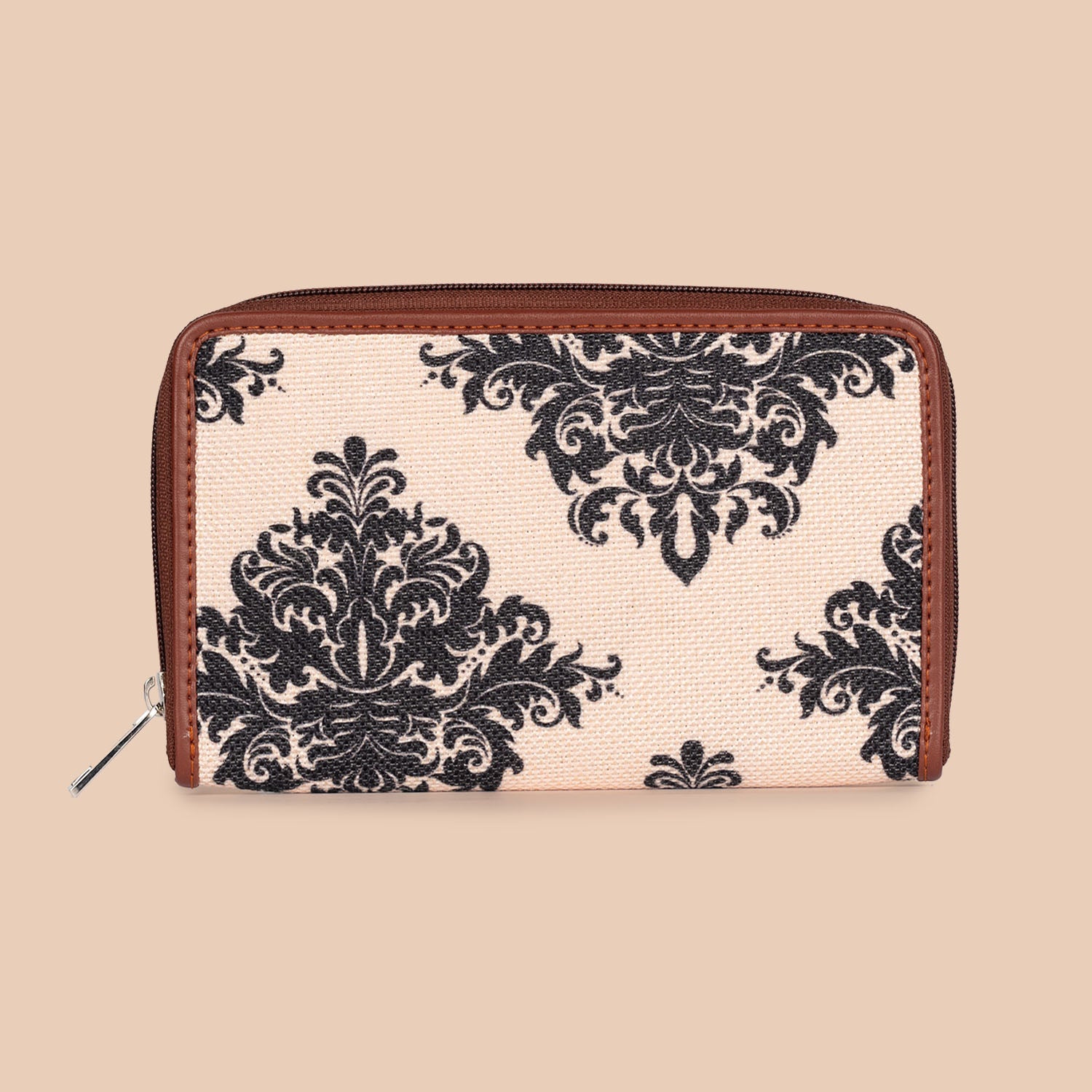 ZIP-Mughal Motif Classic Zipper Wallet