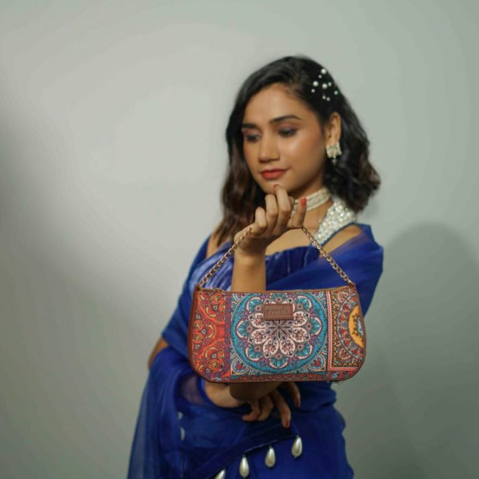 Multicolor Mandala Print Baguette