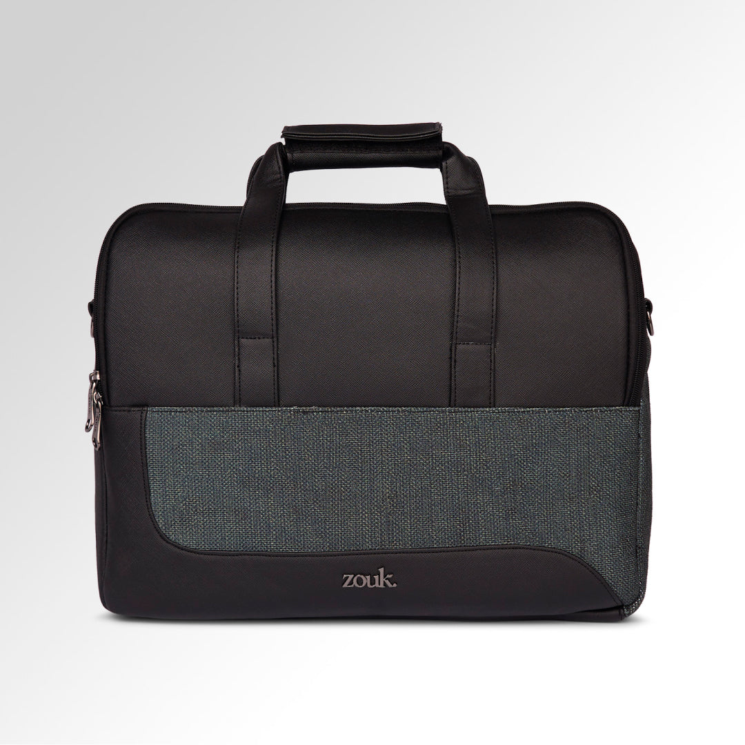 Ajmer Haze Office Laptop Bag (Black)