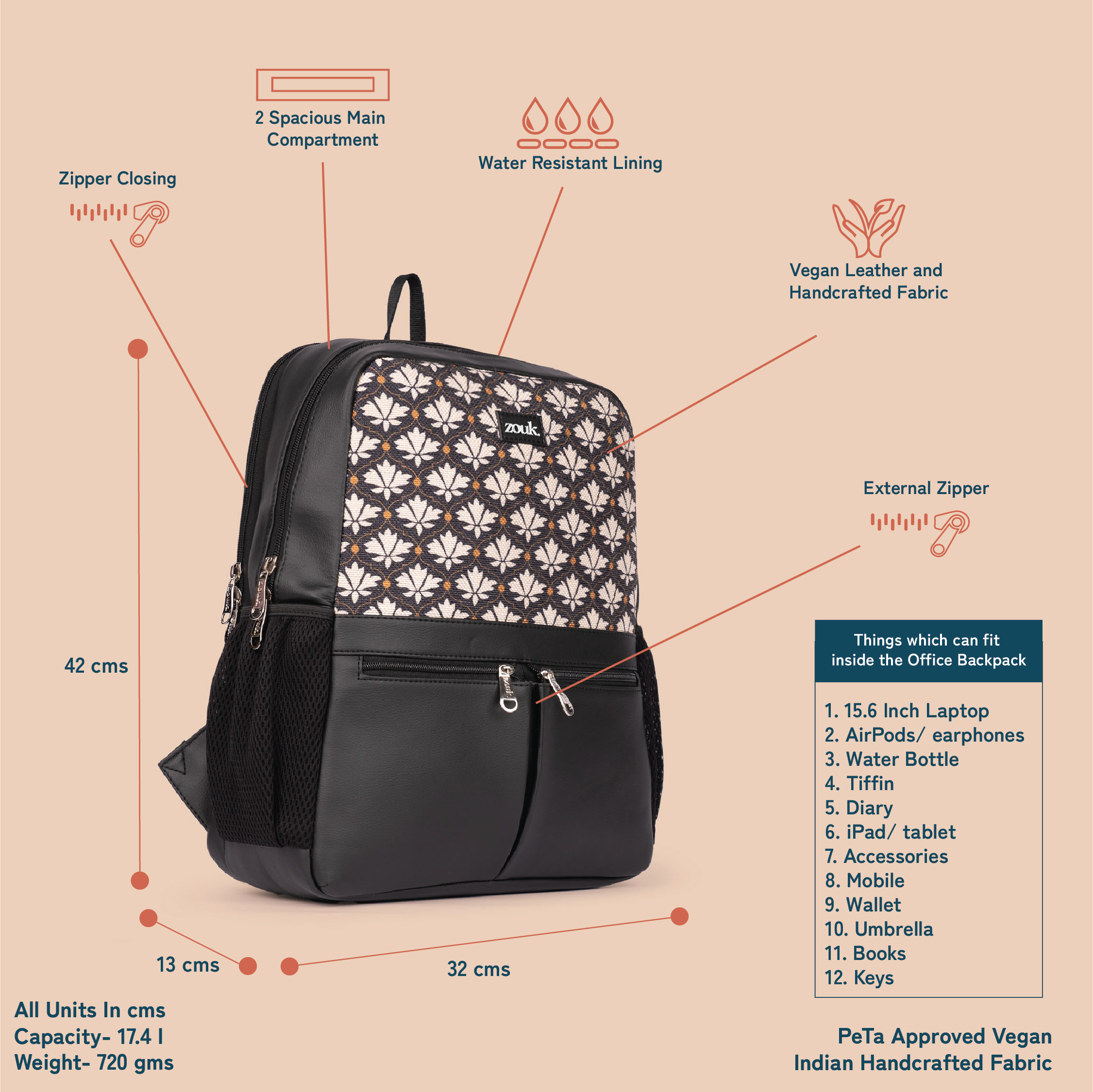 Bidri Kaiser Office Backpack