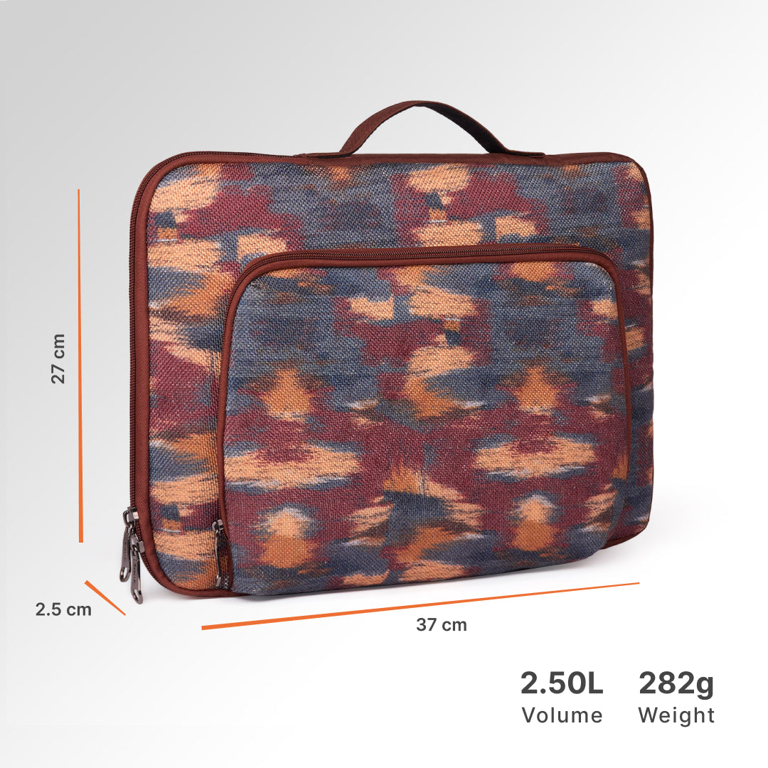 Ajanta Allure Signature Laptop Sleeve - 16inch (Brown)