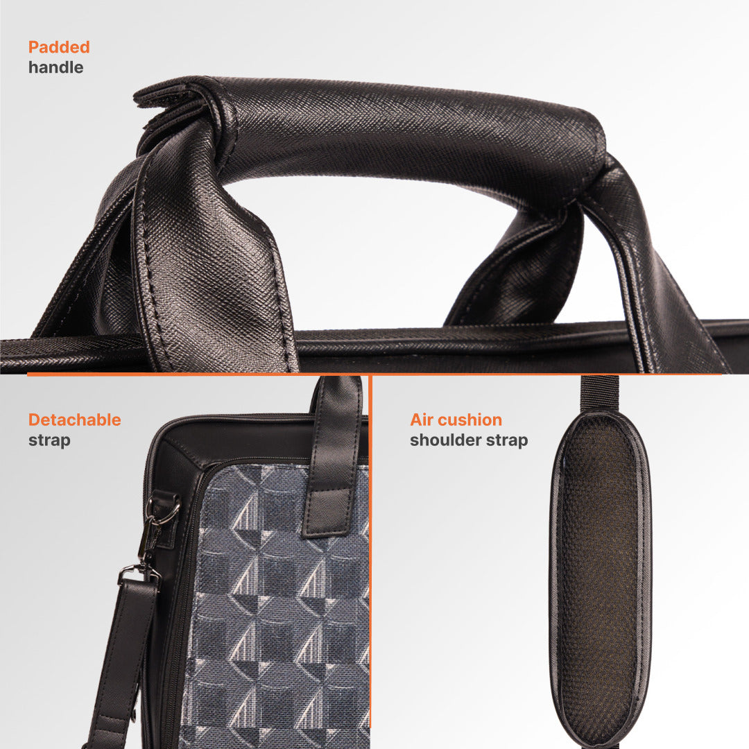 Kochi Carbon Executive Laptop Bag (Black)