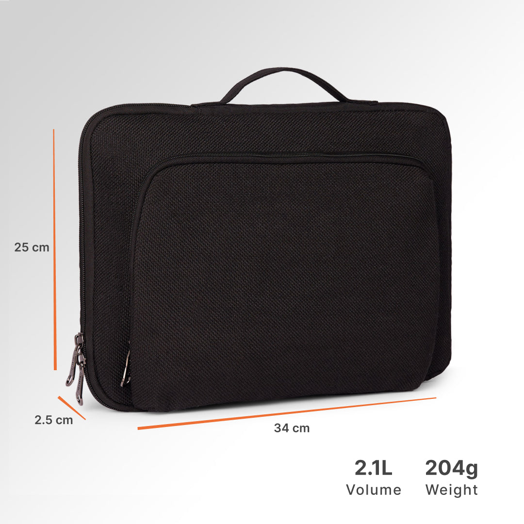 Jet Black Signature Laptop Sleeve - 14inch (Black)