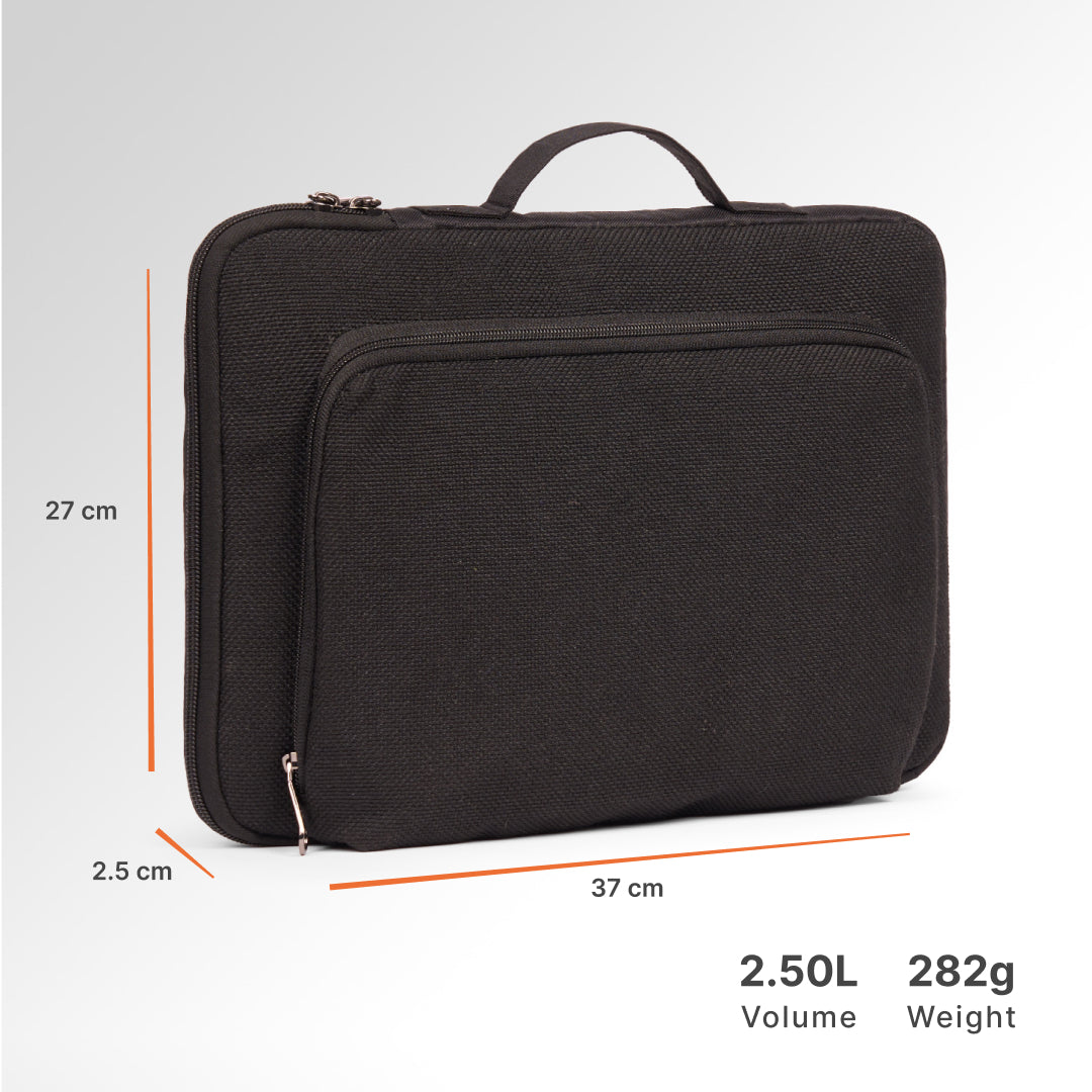Jet Black Urban Laptop Sleeve - 15.6inch (Black)