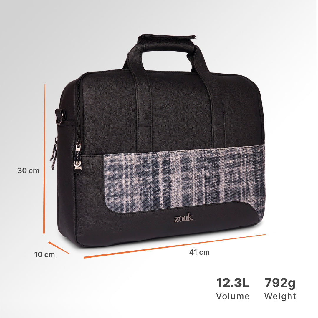Leh Grit Office Laptop Bag (Black)