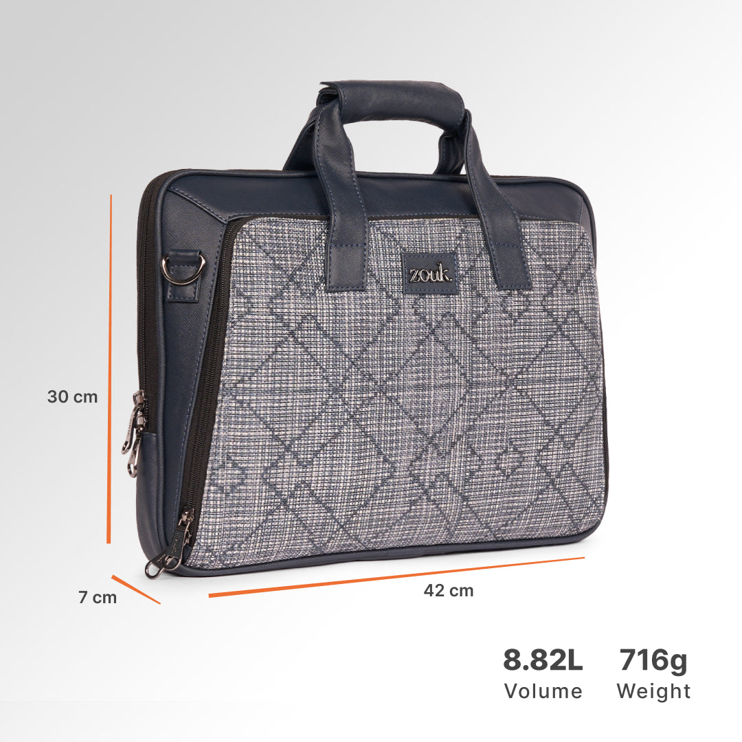 Calcutta Pixels Executive Laptop Bag (Blue)