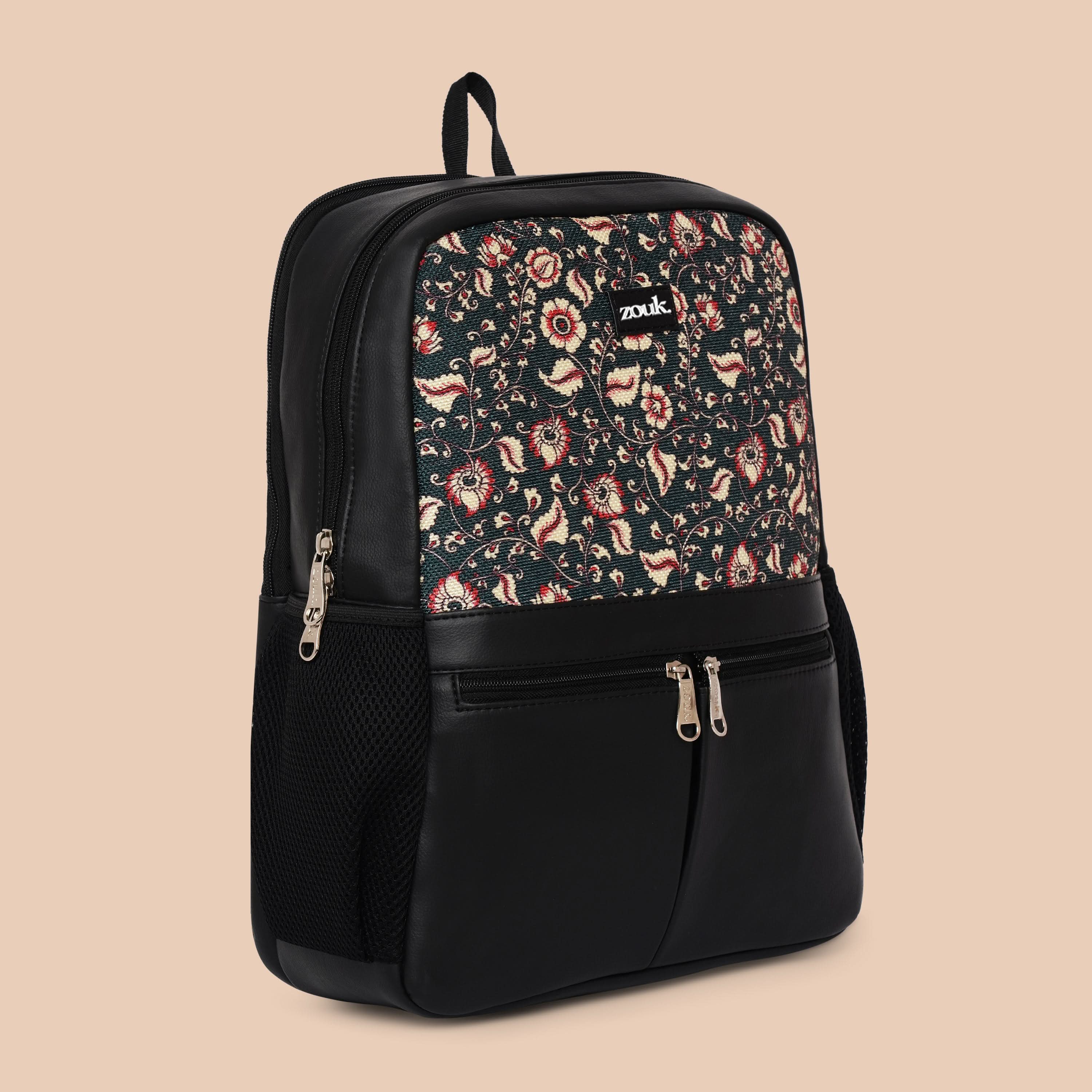 Chittoor Blue Kalamkari Office Backpack