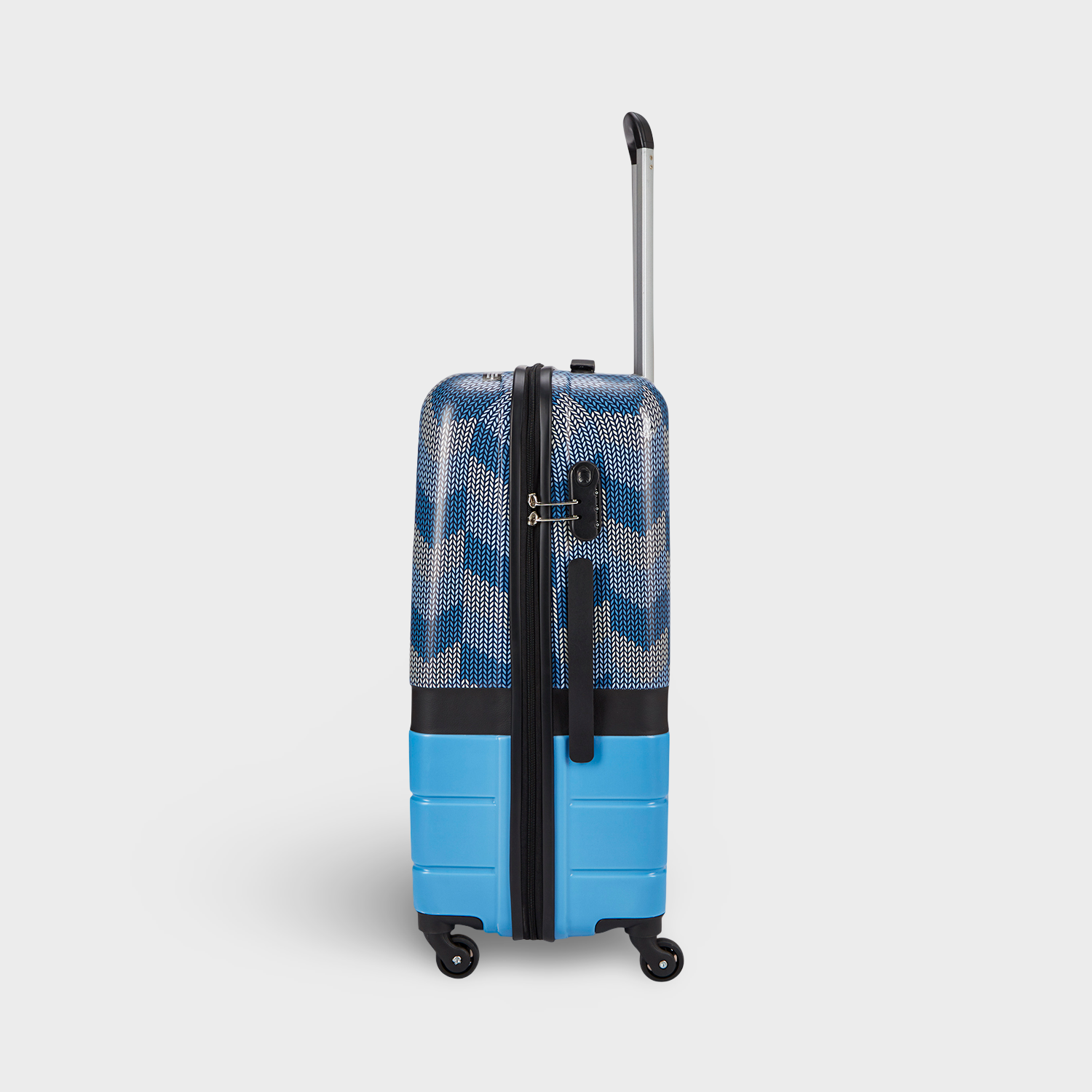 Himachal Chevron Blue Raahi Trolley Bag