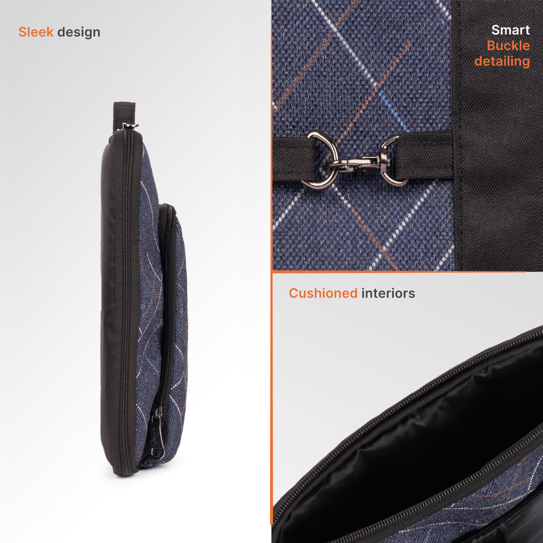 Bombay Tartan Signature Laptop Sleeve - 14inch (Black)