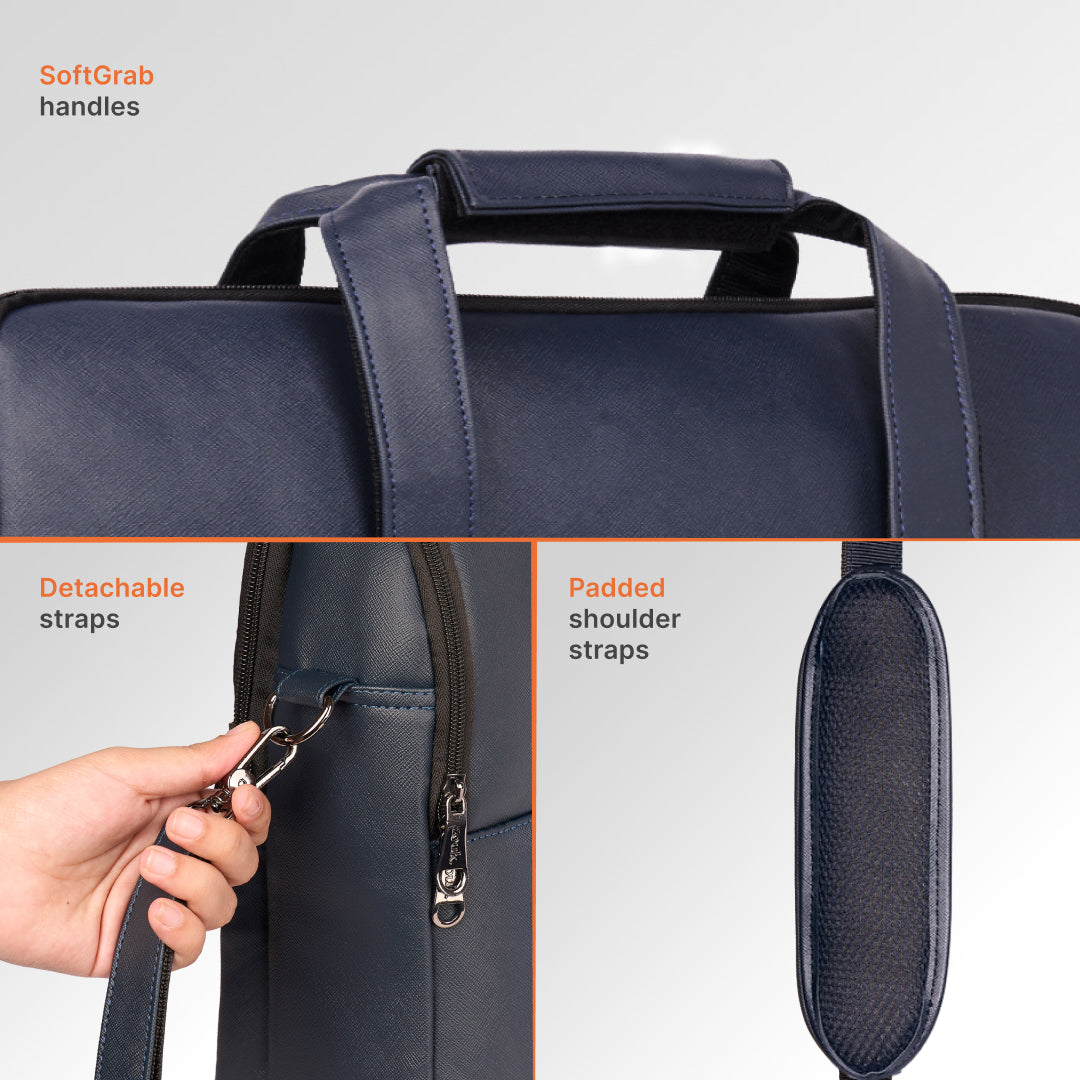 Bombay Tartan Office Laptop Bag (Blue)