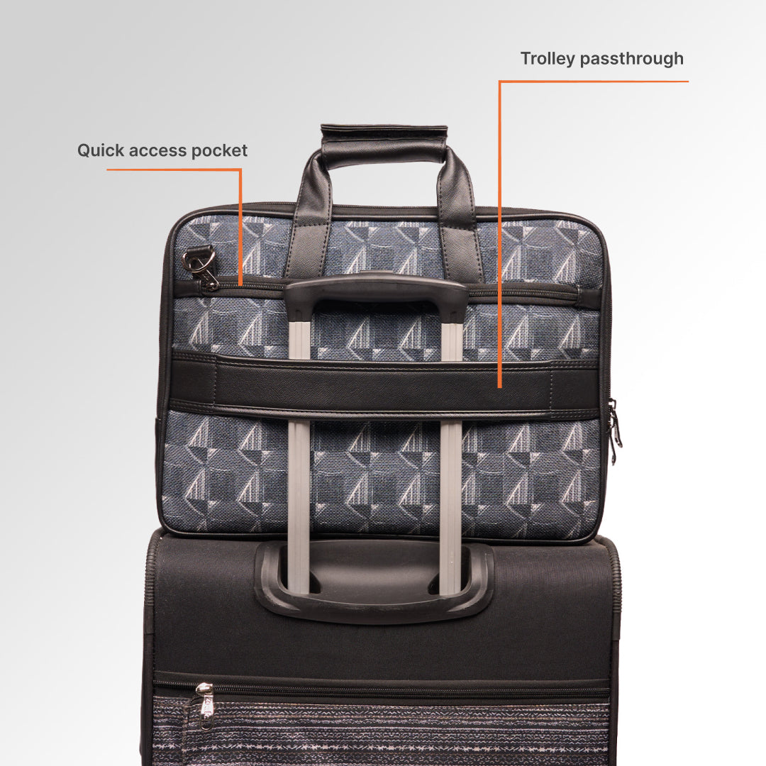 Kochi Carbon Executive Laptop Bag (Black)