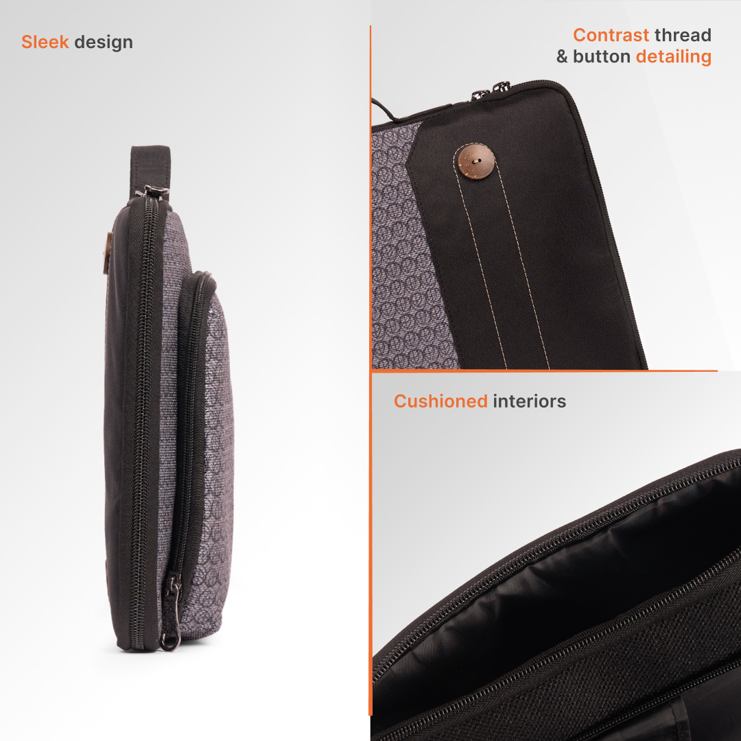 Zanskar Zenith Urban Laptop Sleeve - 15.6inch (Black)