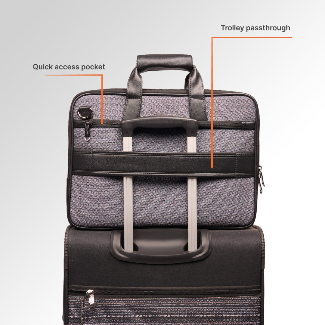 Zanskar Zenith Executive Laptop Bag (Black)