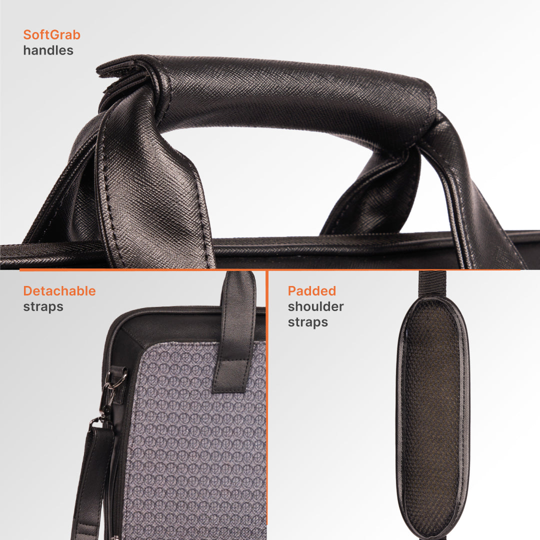 Zanskar Zenith Executive Laptop Bag (Black)