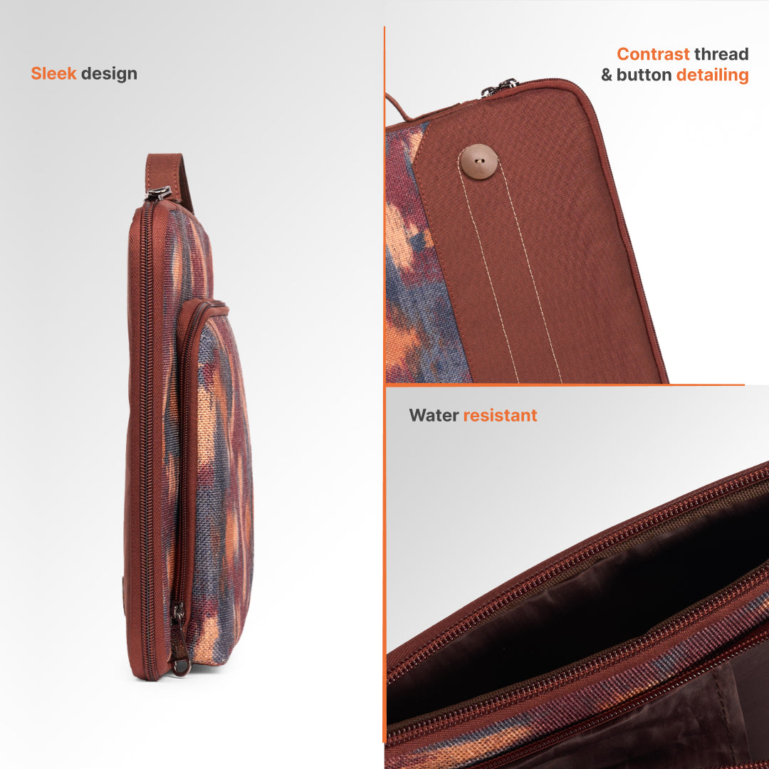 Ajanta Allure Urban Laptop Sleeve - 14inch (Brown)