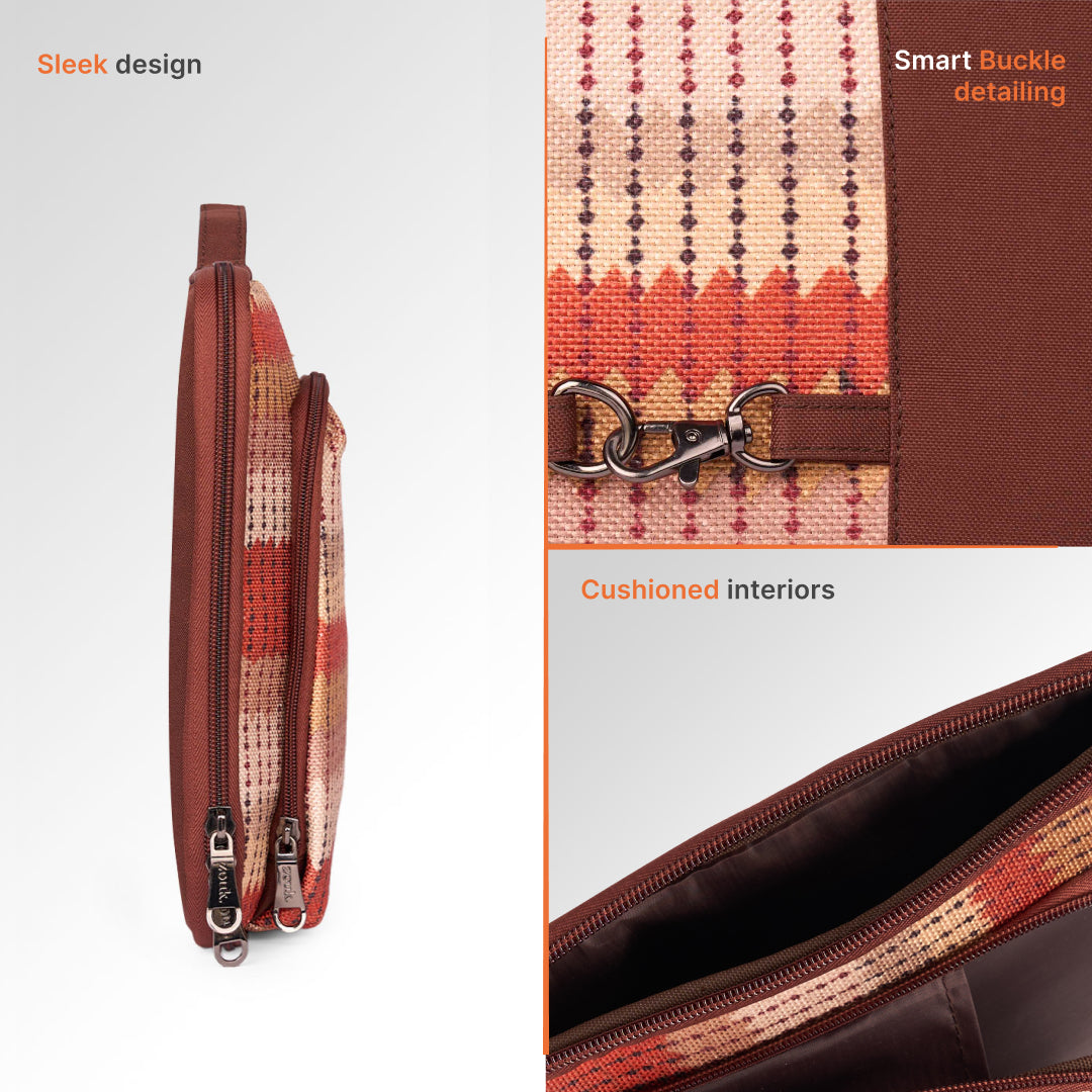 Cochin Cortado Signature Laptop Sleeve - 16inch (Brown)