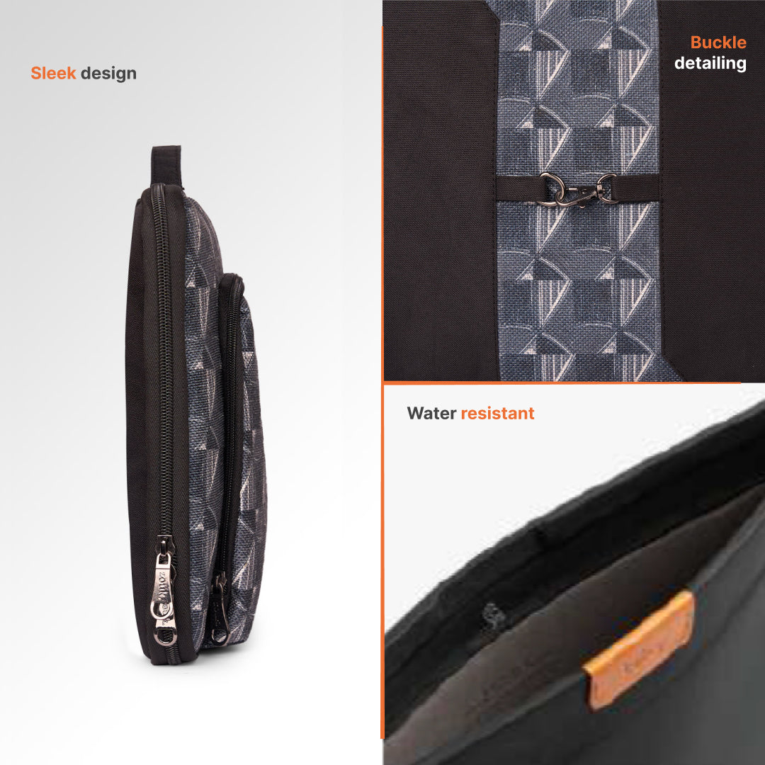 Kochi Carbon Signature Laptop Sleeve - 16inch (Black)