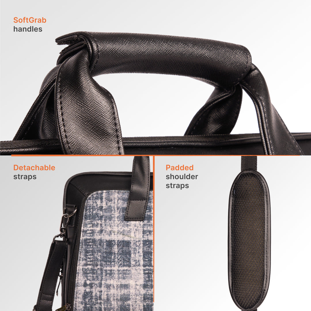 Leh Grit Executive Laptop Bag (Black)