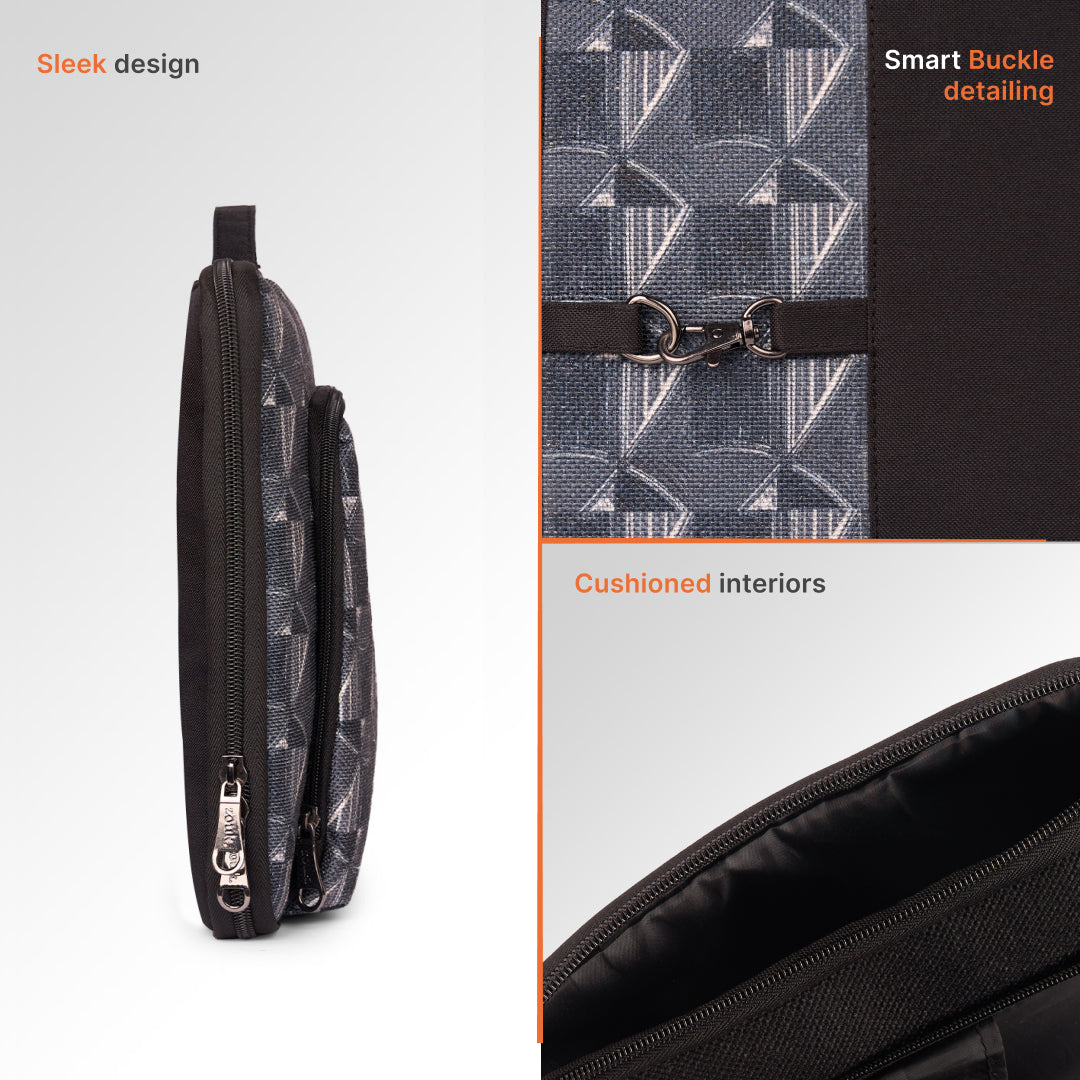 Kochi Carbon Signature Laptop Sleeve - 14inch (Black)