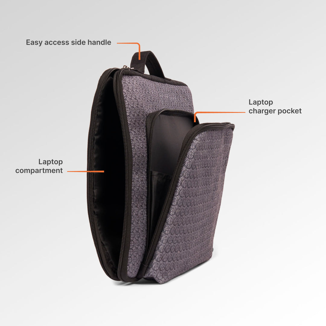 Zanskar Zenith Urban Laptop Sleeve - 14inch (Black)