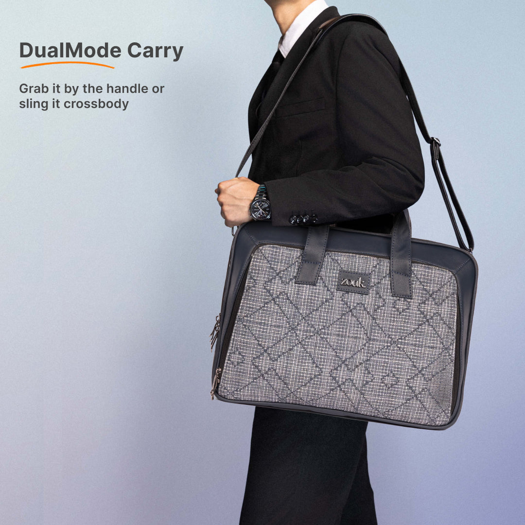 Calcutta Pixels Executive Laptop Bag (Blue)