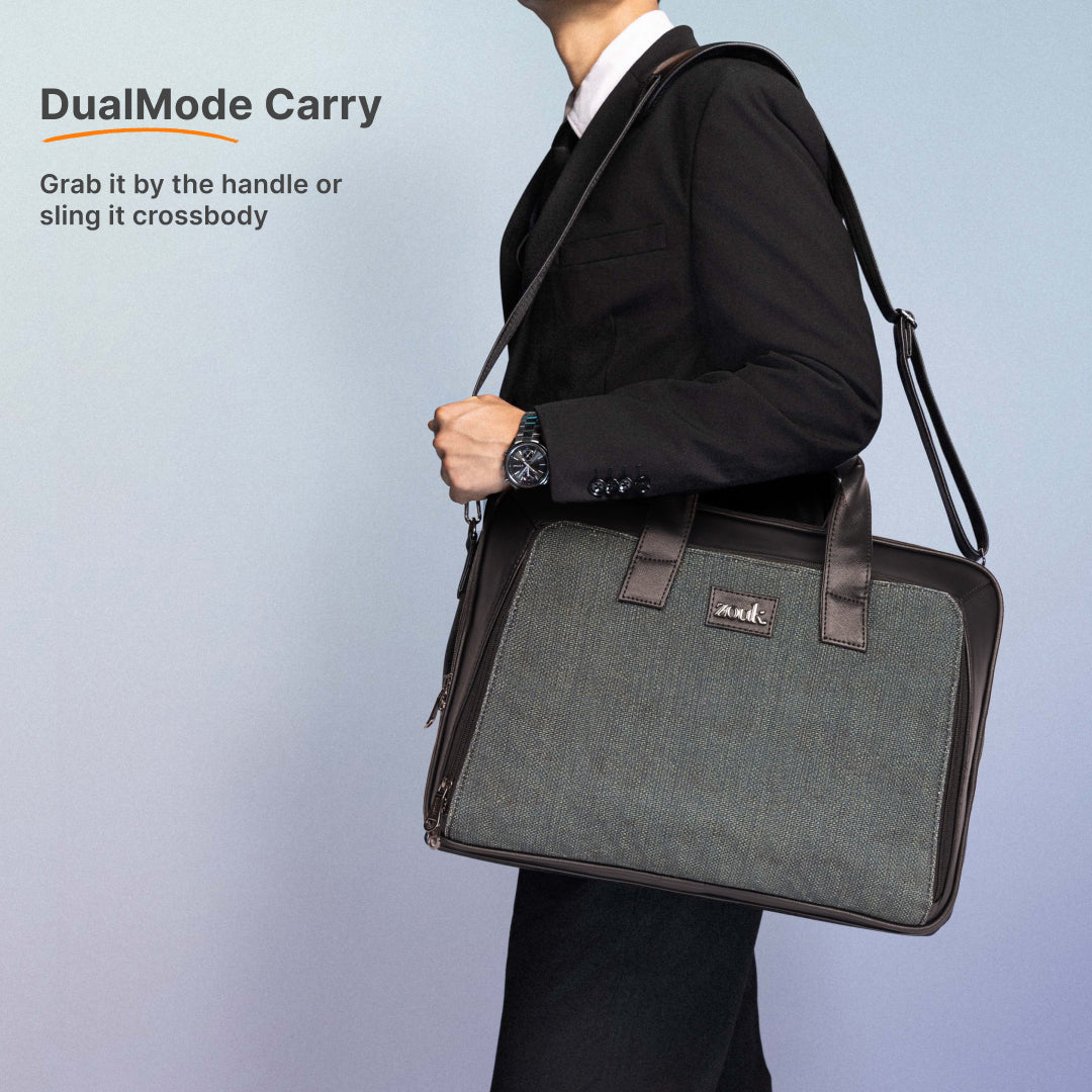Ajmer Haze Executive Laptop Bag (Black)