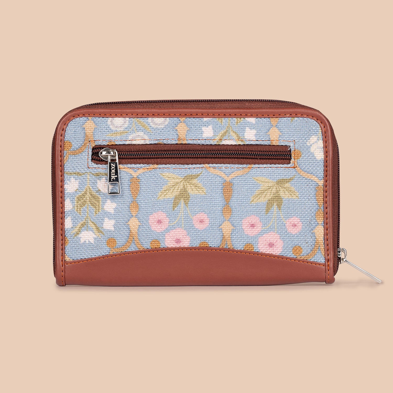 Mughal Art Multicolor and Jaipur Fresco - Office Bag & Chain Wallet Combo