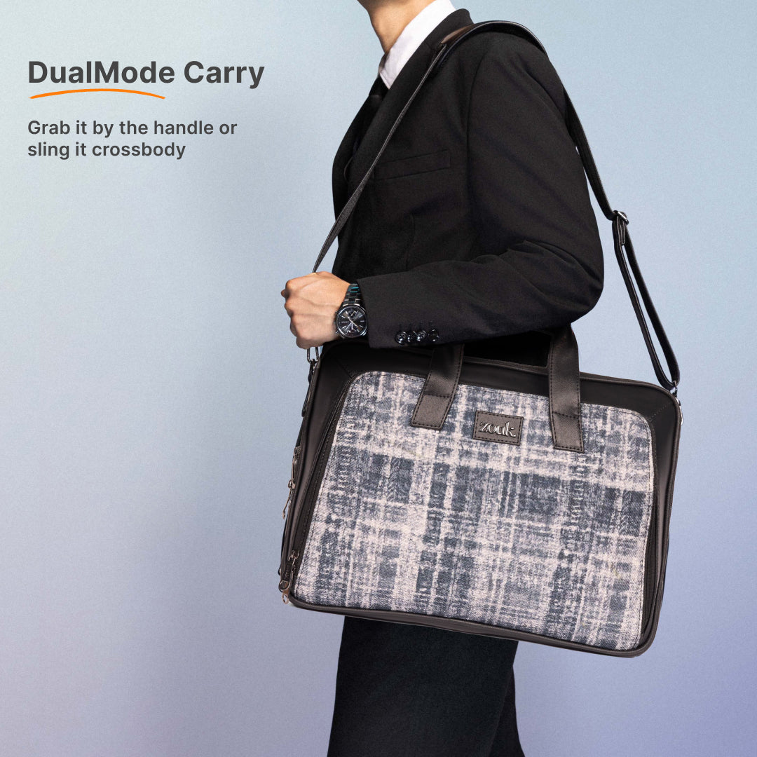Leh Grit Executive Laptop Bag (Black)