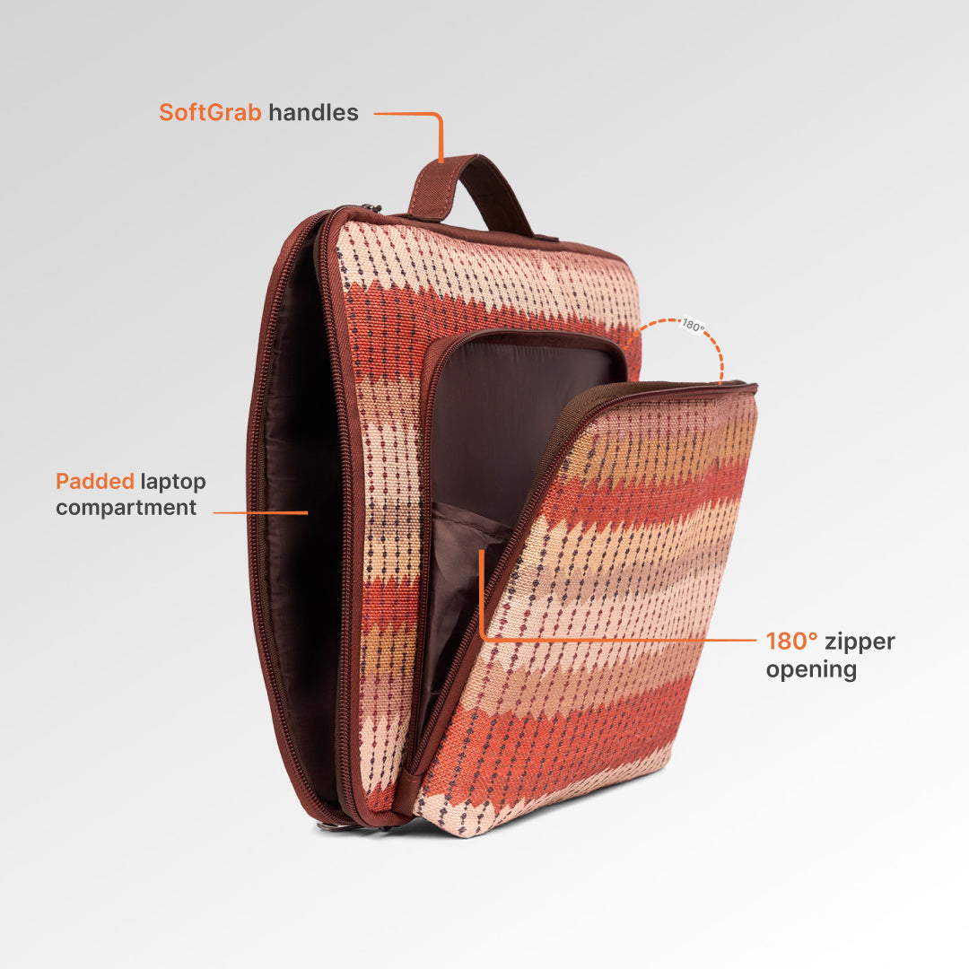 Cochin Cortado Signature Laptop Sleeve - 14inch (Brown)