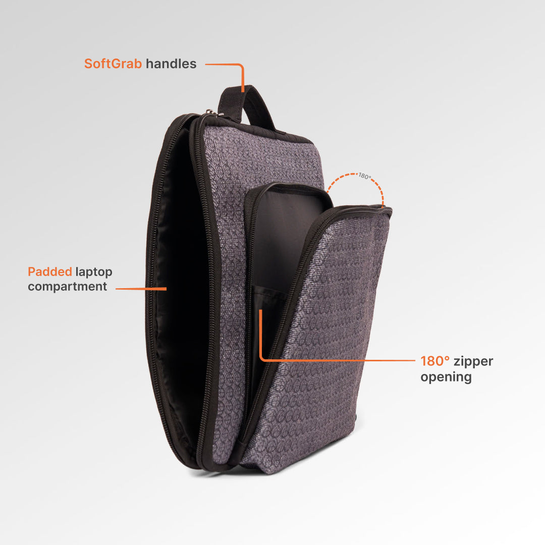 Zanskar Zenith Signature Laptop Sleeve - 14inch (Black)