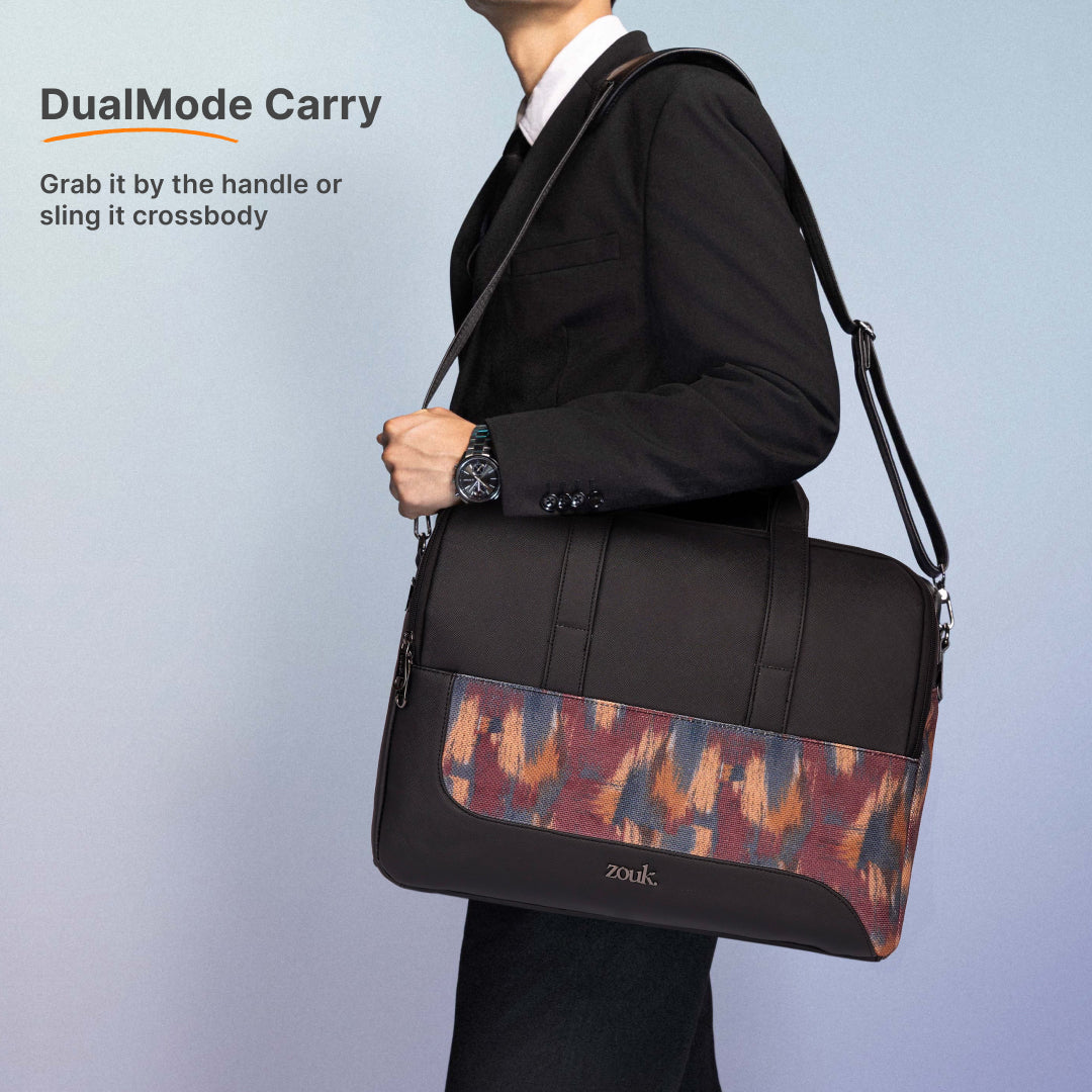 Ajanta Allure Office Laptop Bag (Black)